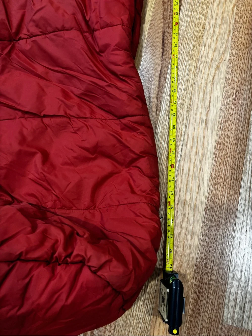 Canyon Orange Mummy Hooded Adult Sleeping Bag Camping Outdoor Hiking 79”
